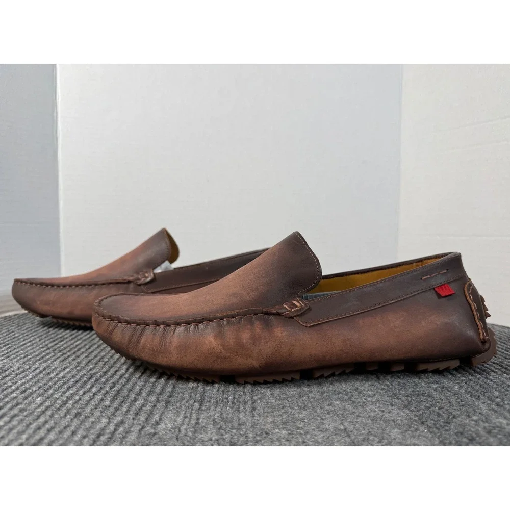 Marc Joseph New York Mens Whiskey Brown Leather Driving Loafers MJ5529 12